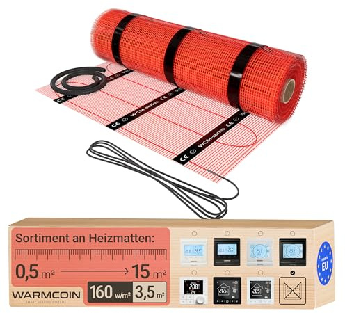 Värmemattan med en effekt på 150 W/m² från Warmcoin är en optimal lösning för uppvärmning av ditt hem (3,5 m²)