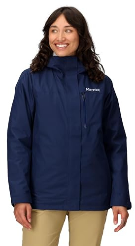 Marmot Kvinnor Wm'S Ramble Component Jacket, Vattentät Jacka, Lätt 3 I 1 Regnjacka Med Huva, Vindtät Regnrock, Andningsbar Vindjacka För Löpning Och Vandring, Arctic Navy, M