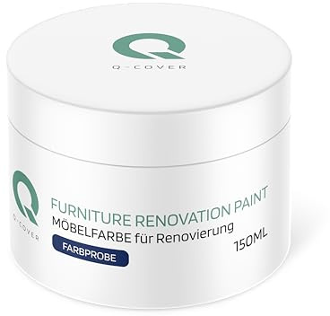 Q-COVER Vernice lucida per mobili | per cucina, armadi, tavoli, mobili da giardino | modello 150 ml