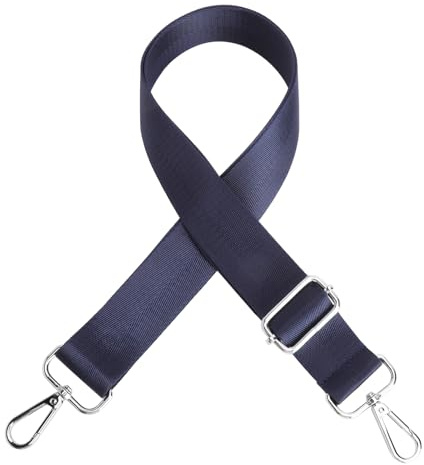 XRVRILE Correa Azul con Mosquetón, Correa Ajustable para Bolso, Ideal para Bolso de Mano, Bandolera, Mochila, Longitud Ajustable de 72cm a 130cm