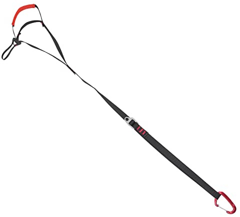 aqxreight Sports de Plein Air Sangle d'Escalade Réglable Corde Ceinture de Pied Escalade Rappel Sauvetage Facile à Utiliser Suspendu Haut Pratique Porteur Matériau en Polyester Durable 2 Forts