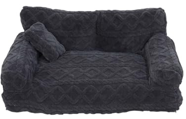 Generisch 2026 Canapé-lit de soutien pour chien et chat, confort orthopédique avec housse amovible et lavable pour un sommeil paisible, taille O, 65 x 45 x 30 cm