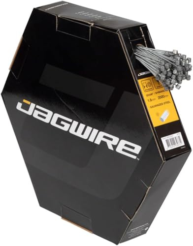 Jagwire Brake Cable VTT-Basics Galvanized-1.6x2000mm-SRAM/Shimano (100pcs) BWC3003 Unisex Adult, Black