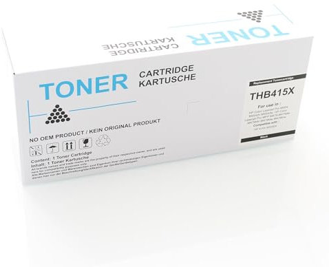 ABC Alternativ Toner für HP 415A 415X W2030A W2030X Schwarz (ohne Chip) für HP Color Laserjet Pro M454 Series M454dn M454dw MFP M479 M479dw M479fdn HP Color M479fdw M479fnw