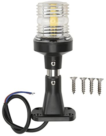 Boat Navigation Light,6in Height Boat Navigation Light 5W 3NM Marine All Around Light Visibility DC12V/24V 5000K 360° Lighting All Around Lam