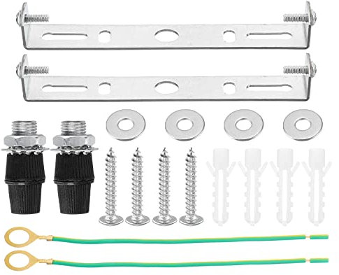 sourcing map Plaque de Suspendre Plafonnier 125x20x15mm Éclairage Lustre Fixture Montage Support pour Maison Bureau Luminaire, 2 Ensemble