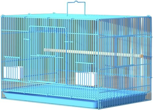JOLUCE Original Bird Cage Parakeet Cage Large Household Bird Villa with Standing Pole, Bird Cage with Opening for Breeding Box, Foldable Parrot Cage with Handles
