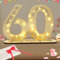 Seutgjie Deko 60 Geburtstag Frau Mann, Geldgeschenke Geburtstag 60 Originelle Holz Schild Gästebuch mit LED Lichterkette für Männer Frauen Diamantene Hochzeit Jubiläum Tischdeko 1965-2025