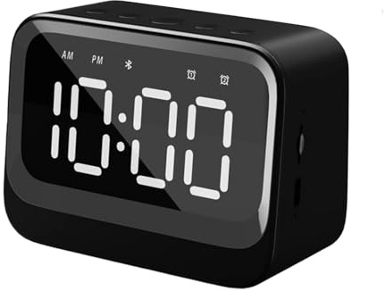 Horloge avec Haut-Parleur - Réveil numérique Intelligent, Horloge Audio avec Haut-Parleur, Multifonction, Portable | horloges intelligentes pour Maison, Chambre, Bureau, Table, Salon