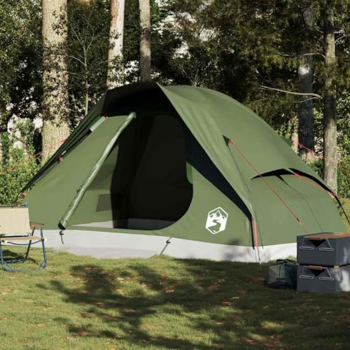 Tenda da spiaggia, a cupola, per 6 persone, colore verde oliva, impermeabile, per campeggio, attività all'aperto