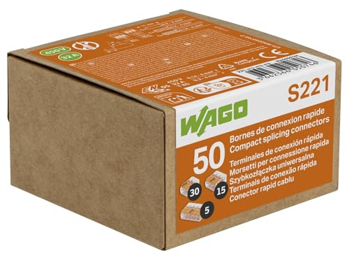 Boîte WAGO panaché 50 bornes - 30 x 2, 15 x 3, et 5 x 5 Entrées