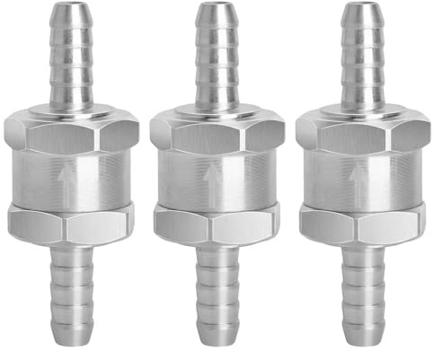 SLIAXINT 2 Piezas Válvula de Retención de Combustible, 8mm Válvula de Retención de Combustible de Aluminio Aleación, antirretorno, para Carburador de Camión y Automóvil