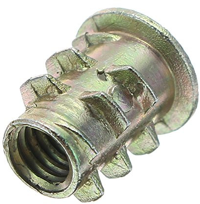 EsportsMJJ 50Pcs M4 En Alliage De Zinc Meubles En Bois À Douille Hexagonale Tête D'Entraînement Vis-Dans L'Écrou Insert Fileté - 10Mm