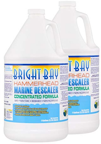 Descaler, Concentrated (1:3), Marine/RV, Hammerhead (2 gal) - Tankless Wtr. Heaters, Engine Flush, AC Coils, Heat Exchangers, and More - Aluminum/Copper Safe, No Harsh Acid