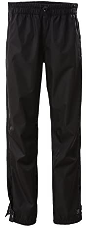 killtec Damen Regenhose mit durchgehendem Reissverschluss, packbar - KOS 18 WMN PNTS, schwarz, 42, 38279-000