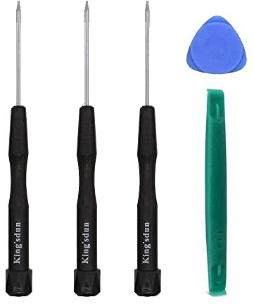 Fongmore P5 1,2 mm Pentalobe Tournevis T5 Torx et PH000 Phillips Kit de tournevis avec spudgers Pry Bar pour For MacBook Pro et Air avec écran Retina