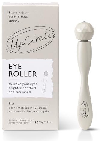 UpCircle Augen- und Gesichtsroller 1 Stück - Metall + Plastikfrei - für Augenringe + geschwollene Augen - mit kühlendem Effekt zur Steigerung der Durchblutung für gesundes Glanz - nachhaltig + unisex