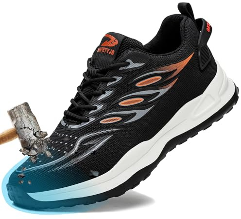 Basket de Securite Femme Confortable Respirant Chaussure Securite Légère Basquette de Securite pour Homme Antidérapantes Industrie Protection Sneakers