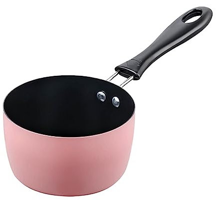 perfk Casserole à Lait, Petite Casserole, Chauffe-Beurre, à Soupe, Casserole pour extérieur, cuisinière à Induction, Rose