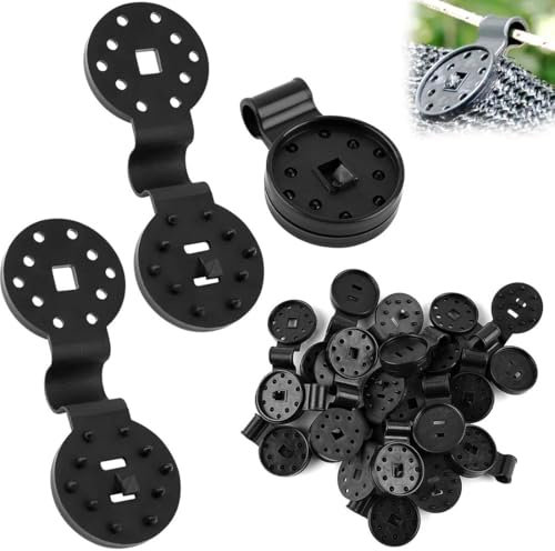 UEAVOID 45 pièces Clips pour Toile d'Ombrage Clip Spécial avec Œillet, Clips De Fixation pour Toile Ombrage, Clips Plastique Traités Anti-UV pour Filet, Clôture, d'Ombrage
