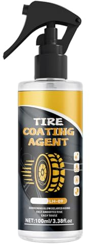 Spray lucidante per pneumatici, 100 ml, rivestimento e trattamento per pneumatici, detergente protettivo per pneumatici, detergente per pneumatici e ruote, per camion, pneumatici e ruote