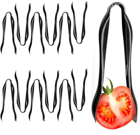 12 Pack Large Plastic Serving Tongs for Buffet - Plastic Serving Utensils for Hot and Cold Food - Reusable Kitchen Serving Tongs for Christmas Parties, Holidays and Gatherings