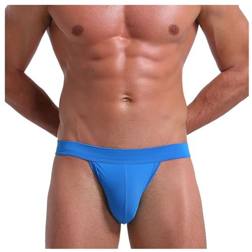 Sous-vêtements de vélo pour homme, strings, tangas, jockstraps, sous-vêtements de sport, sous-vêtements de course, bleu, L