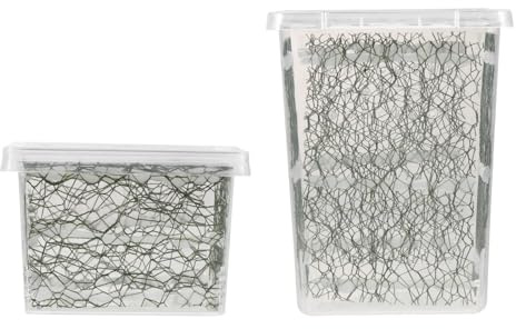 BESTonZON Caja de Cría y 2piezas Ventilación y Alimentación para Reptiles en Plástico y Nylon para Zona de Cuarentena y Reproducción