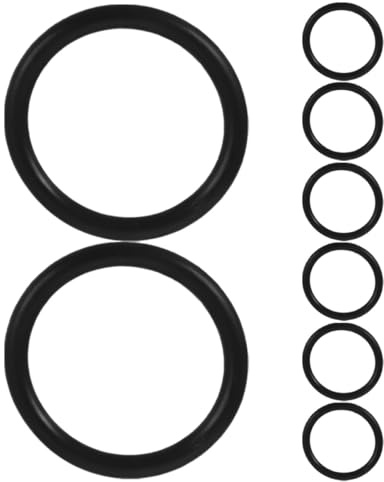 CIYODO 8 Piezas Kit Anillos de Goma para Sujeción Rápida de Parachoques Delanteros Accesorios Tuning Coches Retenedores Aplicables a Múltiples Modelos Automotrices