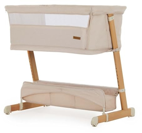 Puggle 4-in-1 Dreamy Sleeper Crib, Playpen, Toddler Bed & Sofa (Cashmere) | Convertible Baby Cot Bed with 2 Mattresses – Bedside Crib, Playpen/Cot, Toddler Bed & Sofa