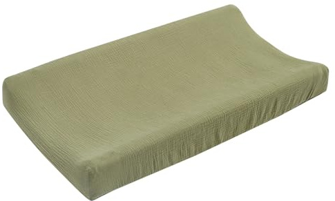 Couche à langer unisexe pour bébé, housse de coussin en mousseline douce et extensible, respirante, Table à langer pour nouveau-né, coussin de nourrice