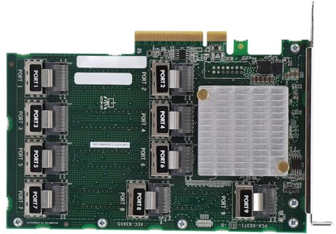 FAUOSWUK Expander Card 9 Ports Design för DL380 388 G9 G10-servrar med Enkel Installation Plug and Play-funktionalitet