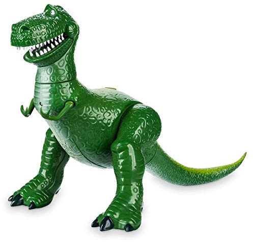 Disney Store Official Rex Interactive Talking Action Figure from Toy Story, Features Sounds and Phrases from The Movies, Interacts with Other Figures and Toys