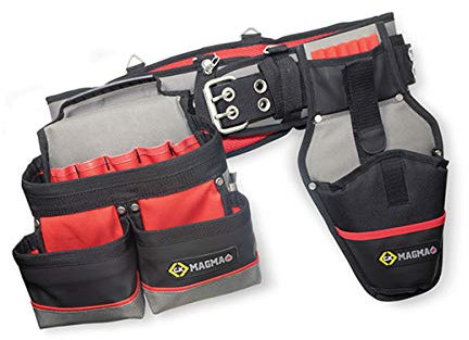 C.K Magma Gepolstert Werkzeuggürtelsatz mit Gürteltasche und Bohrerhalter, Verstellbar von 97-132 cm, Elektriker Werkzeugtasche Gürtel, Handwerker Gürtel Arbeit, Tool Belt Bag, Werkzeuggürtel MA2738