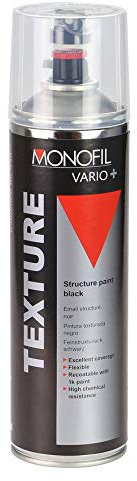 Monofil Vario+ Texture Black Aerosol Paint 500ml, Textured Spray Paint (1)