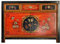 OPIUM OUTLET Kommode Schrank chinesisch Sideboard Vintage Shabby-Chic Schrank asiatisch orientalisch Anrichte Buffet rot-bunt-schwarz Holz