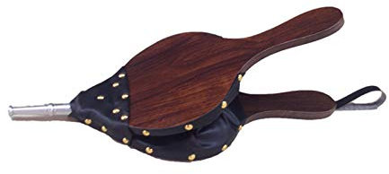 Fireplace Bellows Wood Bellows Wood Air Bellows for Fireplace and Barbecue Fast Fire Starter with Hanging Strap