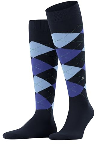 Burlington King M Kh coton fantaisie 1 paire, Chaussettes longues Homme, Bleu Marine 6121, 40-46
