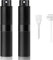 YUYUE-YY 2PCS 8ML Travel Perfume Atomiser Refillable - Mini Size Perfume Travel Bottle Spray Bottle - Easy to Refill Empty Atomiser Bottle for Purse, Handbag, Pocket and Luggage (Black)
