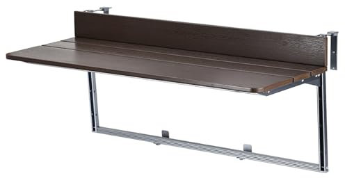 Table De Balcon Rabattable, Table De Balcon Pliable À Suspendre, Tables À Manger De Jardin Table De Bar De Balcon Pour Balustrades, Table Balustrade Terrasse Pour Extérieur Jardin Bureau Patio(27x100c