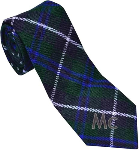 Cravates BELGLY pour hommes, cravates écossaises des Highlands à tartan, cravate à carreaux de kilt tartan, cravates en laine de clan acrylique pour hommes, taille unique