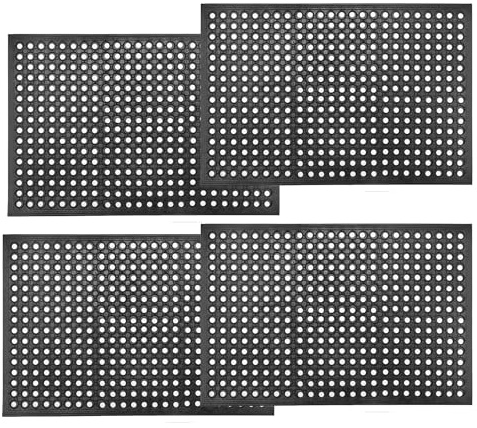 ZincOrange Alfombra Exterior Antideslizante, Flexible y Sin Olor, para Entrada, Cocina, Baño y Almacén (91 x 61 cm)