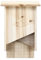 Refugio de madera para murciélagos para exteriores, casa de murciélagos de doble cámara, resistente a la intemperie, fácil de montar