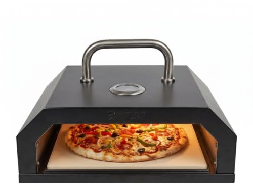 HEAT Eldhus - Accesorio para pizza de acero al carbono, para barbacoa de gas y carbón vegetal, bandeja para pizza para barbacoa, perfecta para horno de piedra