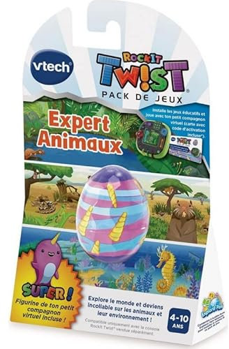 VTech - Rockit Twist - Jeu Expert Animaux, Jeu Console éducative – Version FR