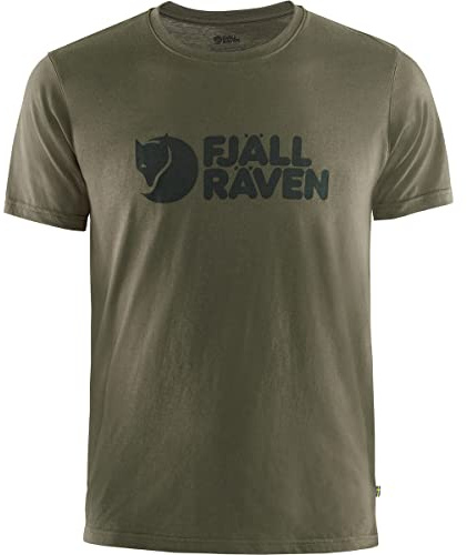 Fjällräven Logo T-Shirt, XL, Dark Olive