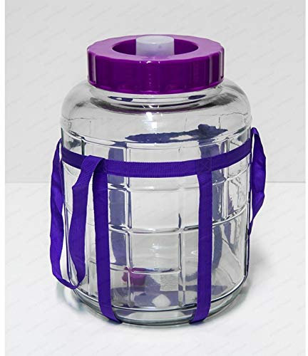 Browin Multifunktions Gärballon Universelles Glas mit Gärsystem Gärbehälter Glasballon Größe zur Wahl (12 L)