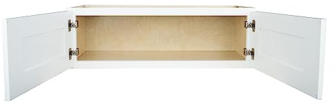 Hollywood Fabiani Design Wall Kitchen Cabinet 36 in. W x 12 in. D x 12 in. H in Shaker White Ready to Assemble