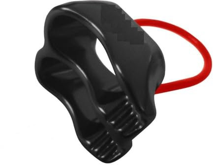 STUBAI Sicherungsgerät & Abseilgerät | Sicherungsgerät BC PRO zum Klettern, Sichern und Abseilen, Aluminium Tuber, Schwarz