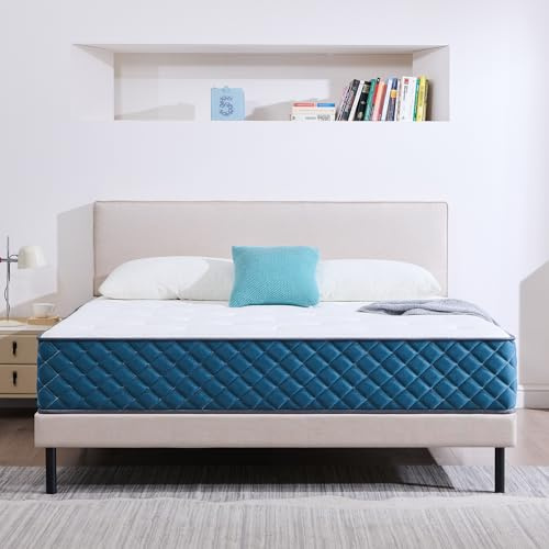 Hiimgo Materasso 160 x 200 x 22 cm, materasso a molle insacchettate indipendenti e memory foam, durezza media, durevole, supporto perfetto, traspirante (160 x 200 x 22)